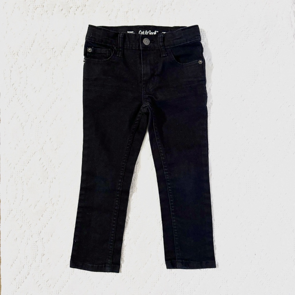 Cat & Jack Black Straight-Leg Jeans